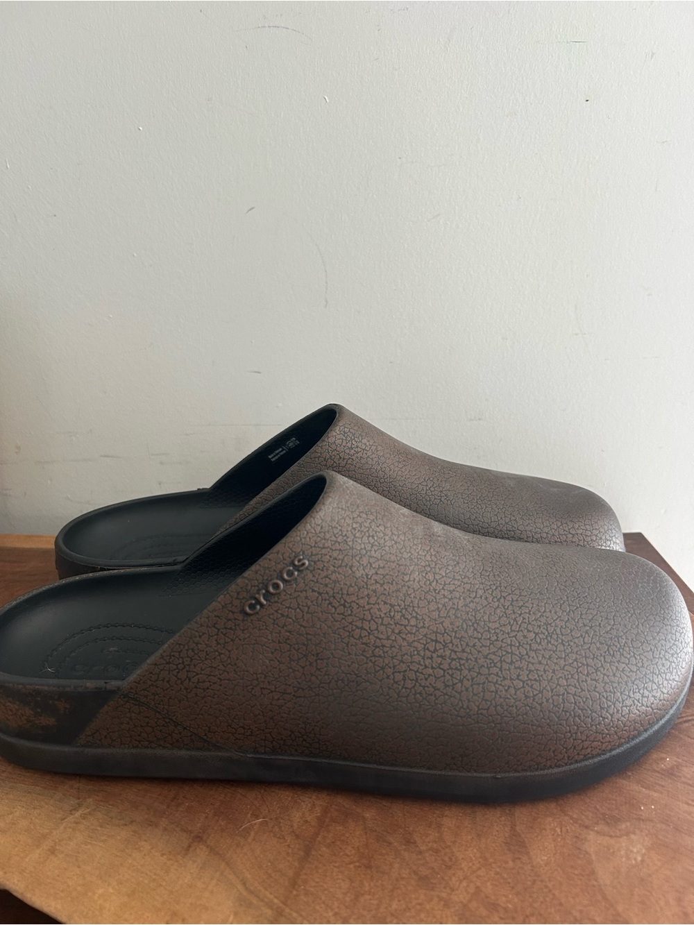 NWT-Crocs Dylan Burnished Clogs Brown mocha size Men's 13